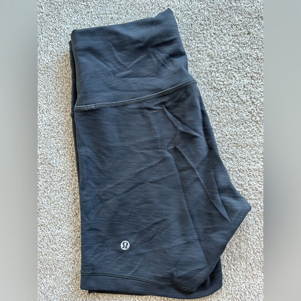 Lululemon Wunder Train HR 6” short Heather Grey